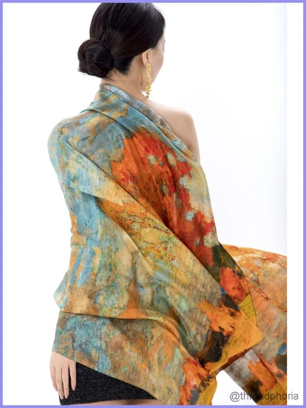 100% Mulberry Silk Scarf Women Extra Large Shawl Wrap 43x75